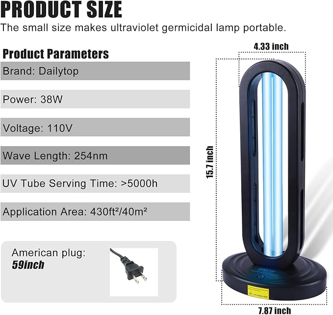 UV Light Sanitizer with Ozone, Ultraviolet Light with Radar - Image 6