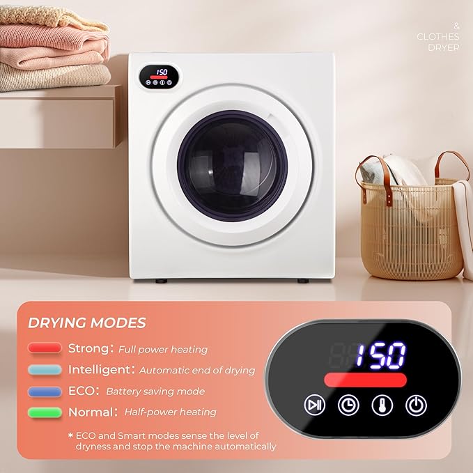 Euhomy 2.65 Cu.Ft Portable Dryer - Image 3