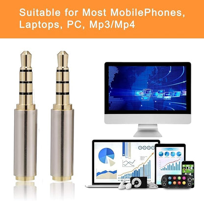 Mizi [2 Pack 3.5mm Male to 2.5mm Female Stereo Audio Adapter Headset Converter - Image 6