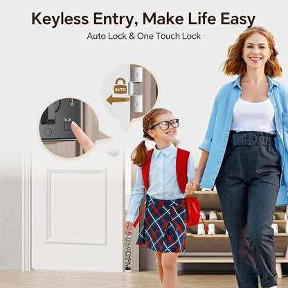 VCHOO Keyless Entry Door Lock Set WiFi Smart App Control Door Lock - Image 6