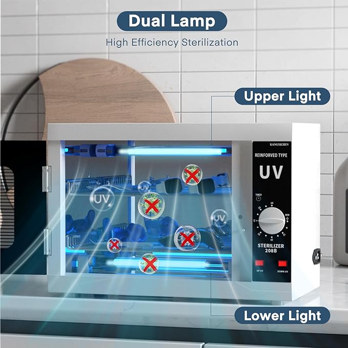 Yofuly Dual Lamp Sterilizer, 12L Large Sterilizer - Image 2