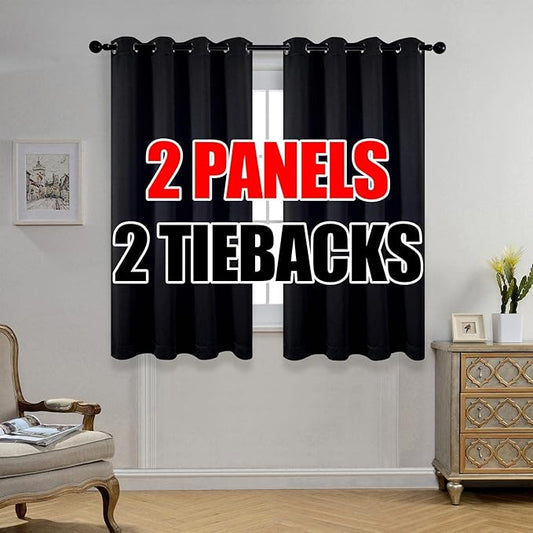 MIUCO Room Darkening Grommet Thermal Insulated Blackout Window Curtains Panels by MIUCO