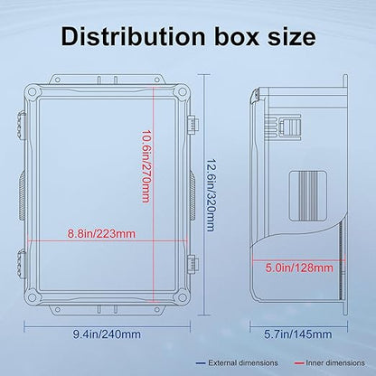 Namunanee Outdoor Electrical Junction Box, ABS Water Resistant Enclosure - Image 7