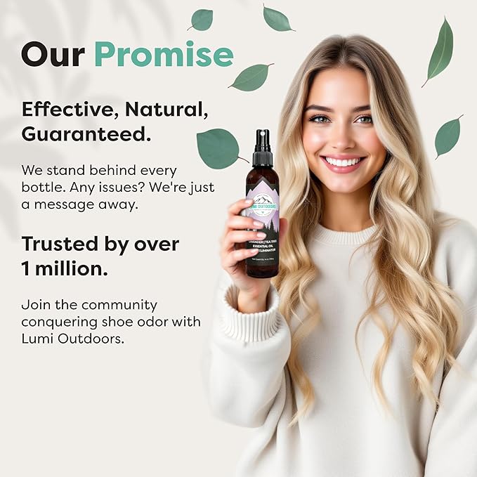 Lumi Outdoors Natural Shoe Deodorizer Spray & Odor Eliminator - Image 2