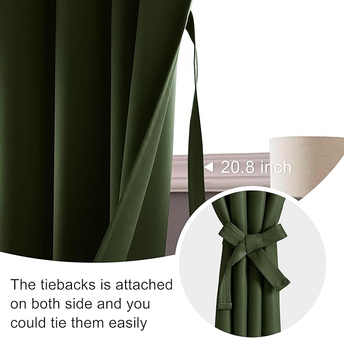 JIUZHEN Tier Curtains 36 Inch Length - Image 3