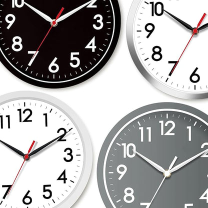 AKCISOT Wall Clock 8 Inch Silent Non-Ticking Modern Clocks Battery Operated - Image 4