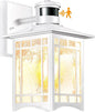 XANGQAN Motion Sensor Outdoor Wall Lights White Dusk to Dawn Light Fixture by XANGQAN