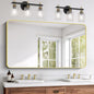 FORBATH 30x55 Inch Gold Bathroom Mirror by FORBATH