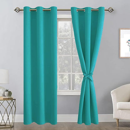 Hiasan Blackout Curtains for Bedroom, 38 x 84 Inches Long - Image 2