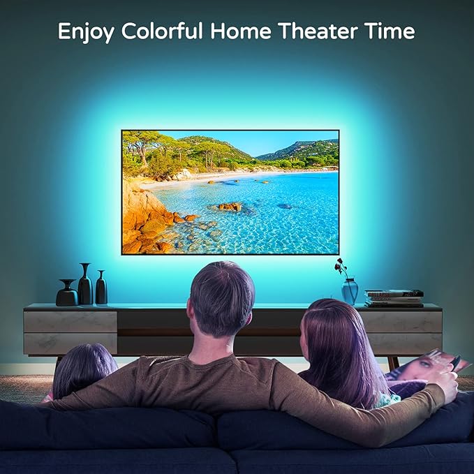 HAMLITE TV Backlight 55 inch, 11.5Ft Led Strip Lights USB Powered - Image 7