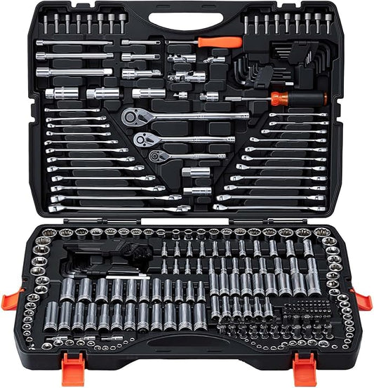 VEVOR Mechanics Tool Set, 308-Piece Mechanic Tool Kit, 1/4 in, 3/8 in, and 1/2 by VEVOR