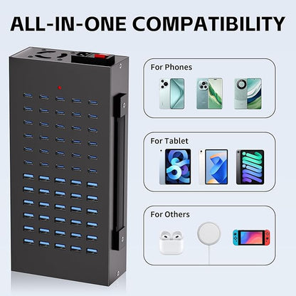 400W USB Charging Station, 60 Port USB C Charging Station - Image 5
