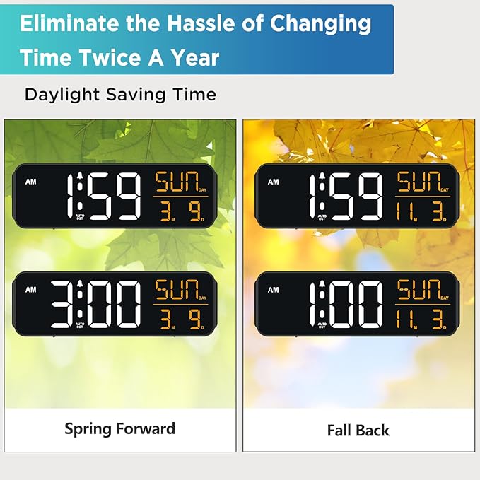 Peakeep Large Display Digital Alarm Clock - Image 6