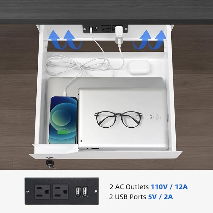 Lumil Under Desk Mounted Drawer Lockable - Image 5