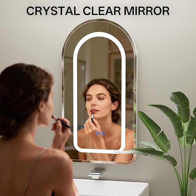 LED Arched Bathroom Medicine Cabinet - Image 9