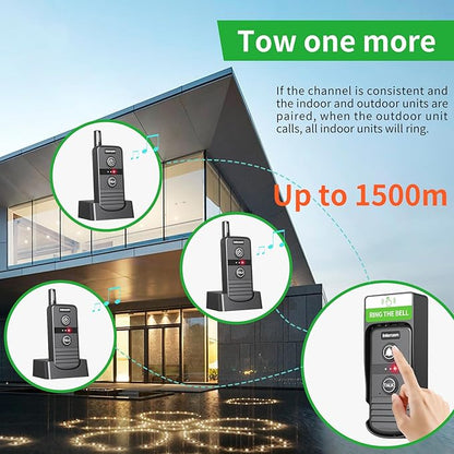 Wireless Intercom Doorbell, Intercoms Wireless - Image 5