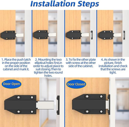 Jiayi Push to Open Magnetic Door Latch Cabinet Hardware Heavy Duty Push Magnets - Image 5