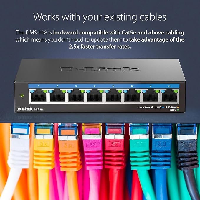 D-Link 8-Port 2.5GB Unmanaged Gaming Switch - Image 3