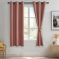 JIUZHEN Dried Rose Blackout Curtains by JIUZHEN