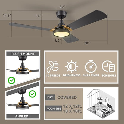 SMAAIR 56 Inch Smart Wifi Ceiling Fans - Image 5