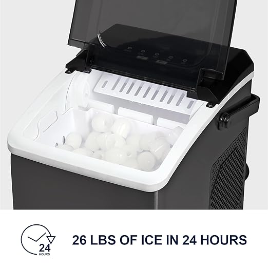 Koolatron Countertop Ice Maker – Nugget Ice Maker Makes 9 Pebble in 6 Mins - Image 5