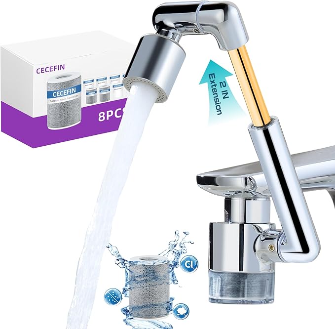 CECEFIN 1440ºSink-Water-Filter Faucet-Extender 3.0 Telescopic - Image 8
