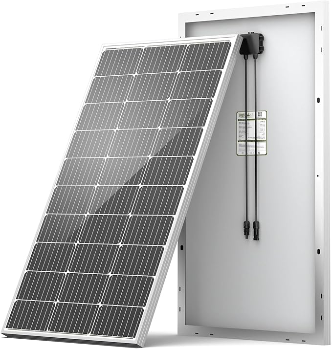 HQST 100W 12V Monocrystalline Solar Panel by HQST