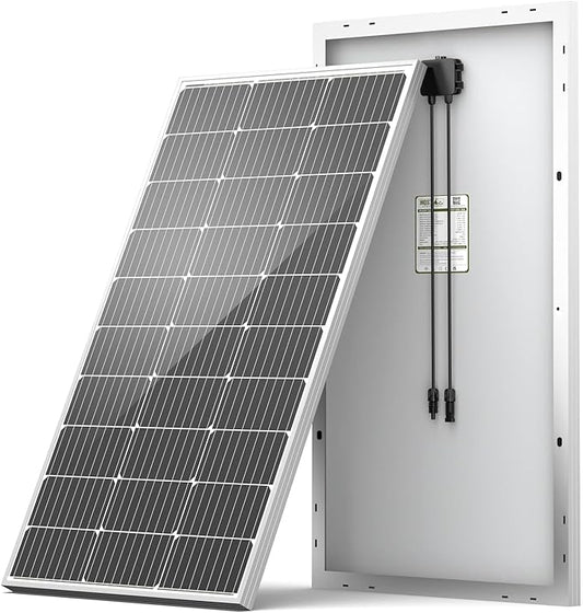 HQST 100W 12V Monocrystalline Solar Panel by HQST