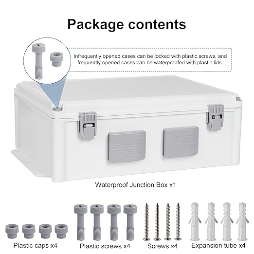 Namunanee Outdoor Electrical Junction Box, ABS Water Resistant Enclosure - Image 6