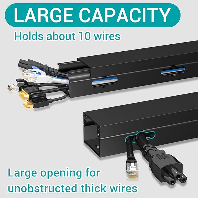 Cable Raceway - Magnetic Cable Management Under Desk - Image 3