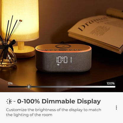 uscce Alarm Clock Bluetooth FM Radio: 10W Stereo Sound Speaker - Image 6
