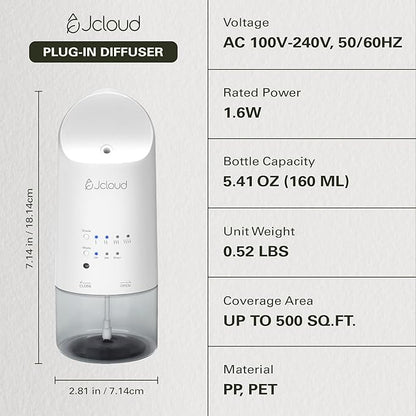 JCLOUD Plug in Diffuser for Essential Oils, 2 Pack Waterless Scent Diffuser - Image 2