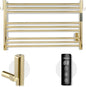 K&KALONZO Towel Warmer for Bathroom, Wall-Mounted 9-Bar Heated Towel Rack by KKALONZO