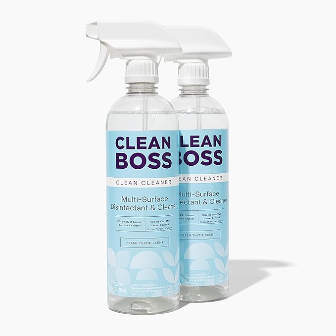 CleanBoss Botanical Disinfectant - 24 oz - Multi-Surface Cleaner - Kills 99.9% by CleanBoss