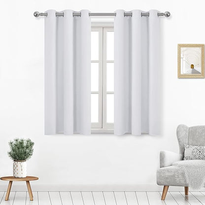 DWCN Room Darkening Curtains 54 Inches Long, Short Curtains by DWCN