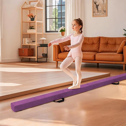 Giantex 7FT/8FT/9FT Balance Beam, Folding Gymnastics Beam w/Carry Handles - Image 8