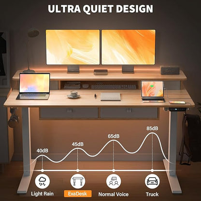 Electric Standing Desk, 63 * 30 Inches Adjustable Height - Image 6