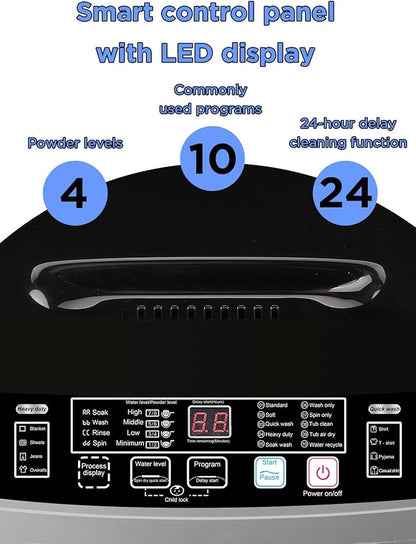 17.7 lbs Full Automatic Washing Machine - Image 3