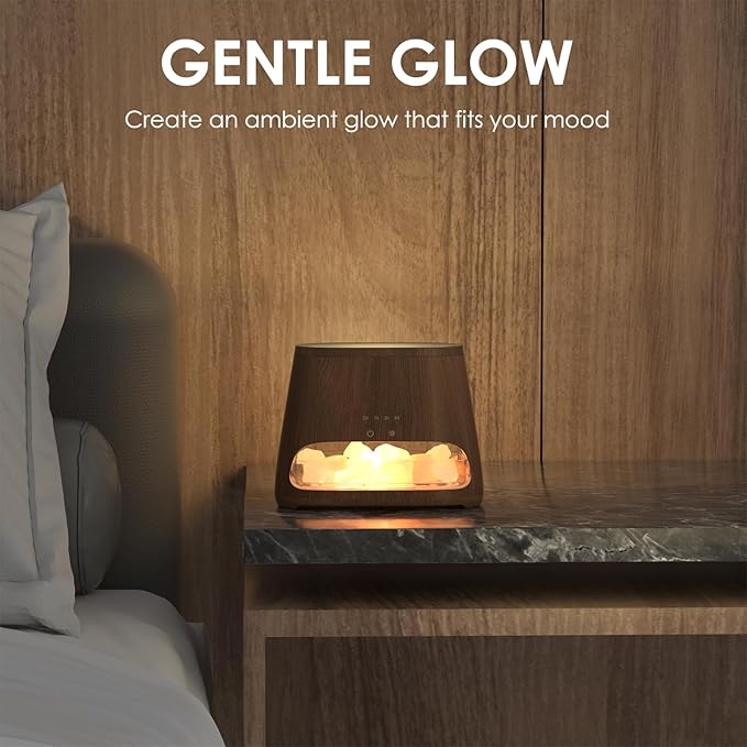 SALKING 2-in-1 Himalayan Salt Lamp Diffuser, Cool Mist Humidifier, Aromatherapy - Image 6