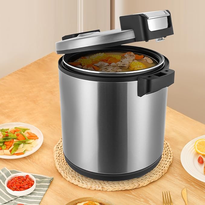 Commercial Electric Rice Warmer, Stainless Steel Rice Warmer Heavy Duty 6Gal - Image 7