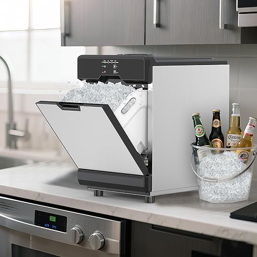 Nugget Ice Maker Countertop 40 LBS/Day, 10 LBS ice Bin, Soft Chewable Pellet - Image 8