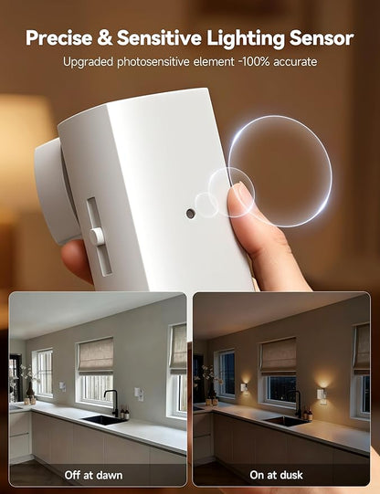 Brightown 2 Pack White Night Lights Plug into Wall, Modern Night Light - Image 3
