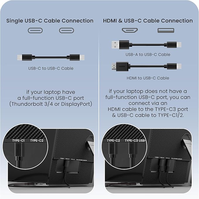 Laptop Screen Extender, Ultra-Thin 15.3" FHD 1200P 16:10 Portable Monitor - Image 7