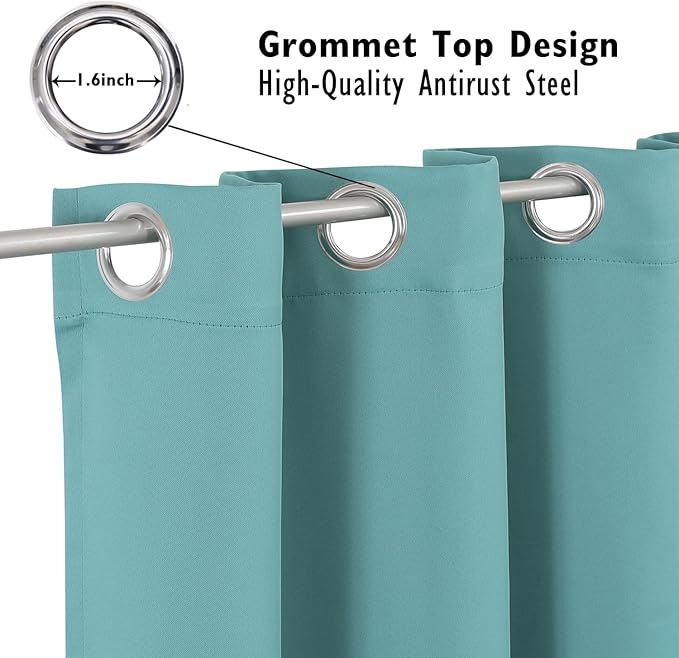 ChrisDowa Blackout Curtains 102 inches Long - Image 2
