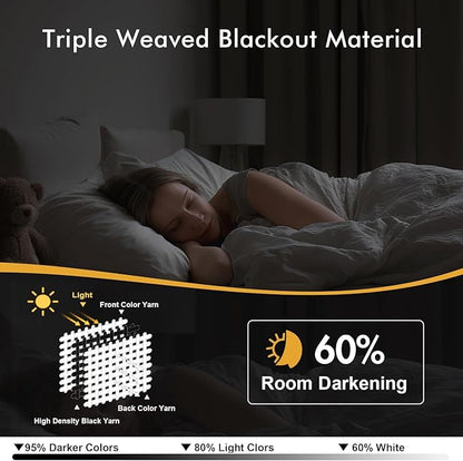 MIULEE Pure White Blackout Curtains - Image 2