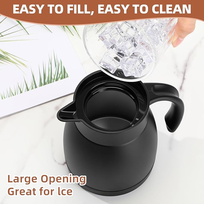 Norme 2 Pcs Thermal Coffee Carafe Insulated Stainless Steel Coffee Carafe - Image 3