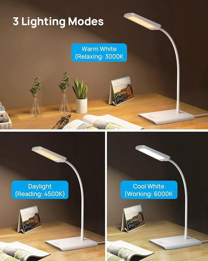TROND Desk Lamp, Bright Dimmable Eye-Caring Table Lamp, 3 Color Modes 7 - Image 4