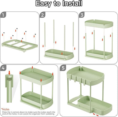 Ukeetap 2 Pack Multi-Purpose Pull-Out Storage Organizers, Under Sink Organizers - Image 7
