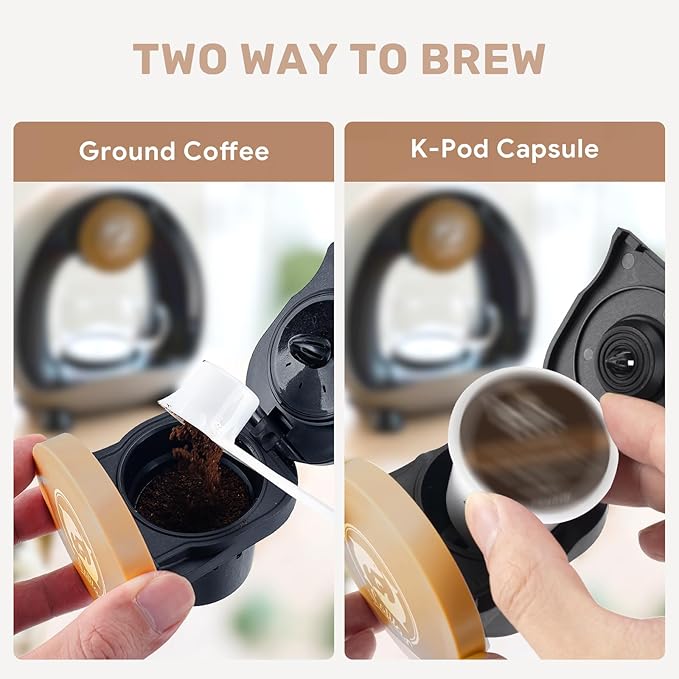 Single Serve Coffee Maker, Fast Brew in 2 minutes, Stylish＆Compact Design - Image 3