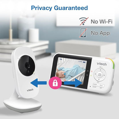 VTech VM819 Baby Monitor with Camera and Audio, 2.8” Screen Portable Baby Camera - Image 8